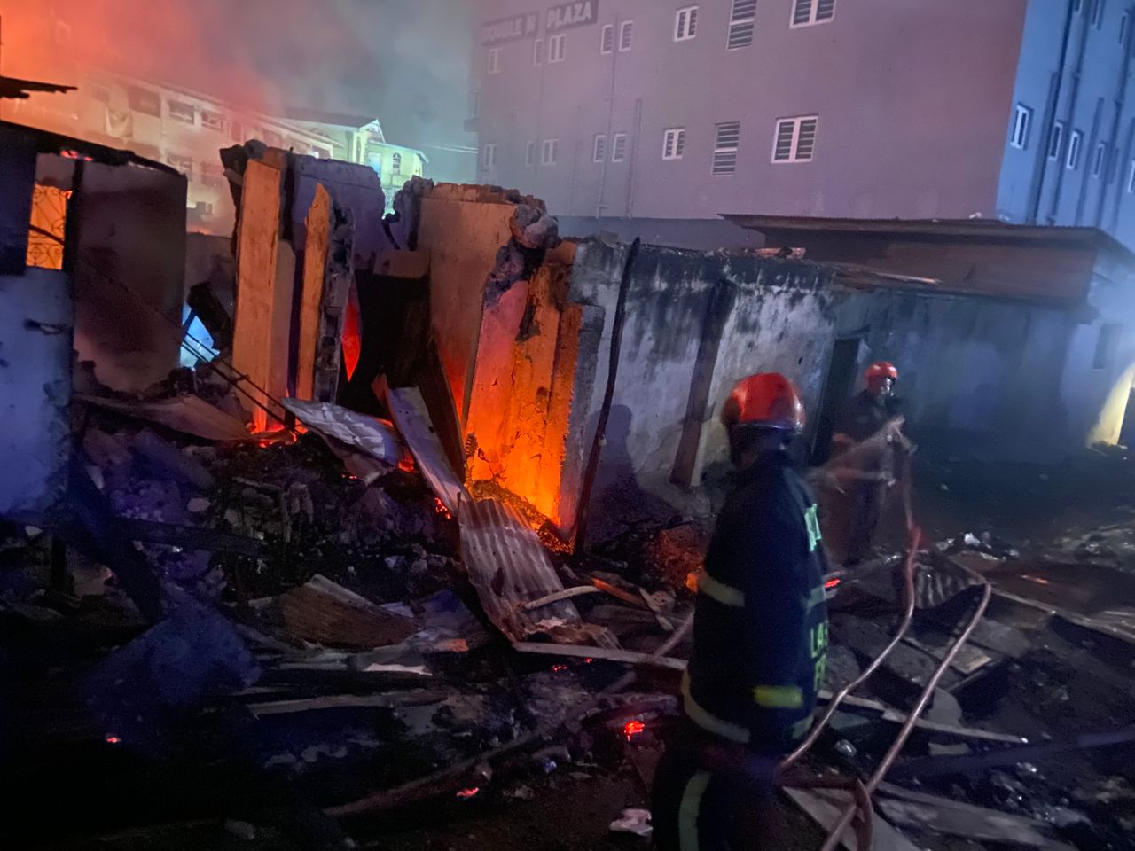 Power Surge Triggers Fire at Ajegunle Shopping Complex, No Casualties Recorded