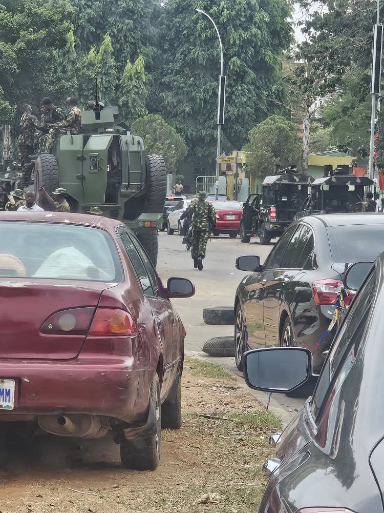 Security Forces Occupy INEC HQ Amid ADC Crisis